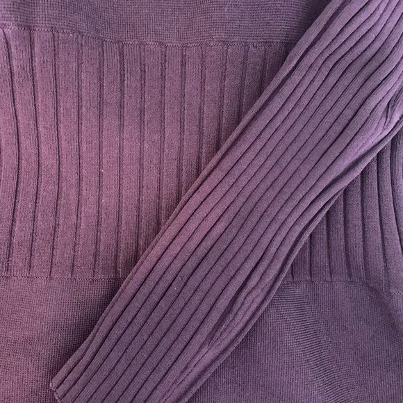 NWT Tory Burch Knit Polo Sweater Dress in Oxblood Burgundy - Picture 6 of 10